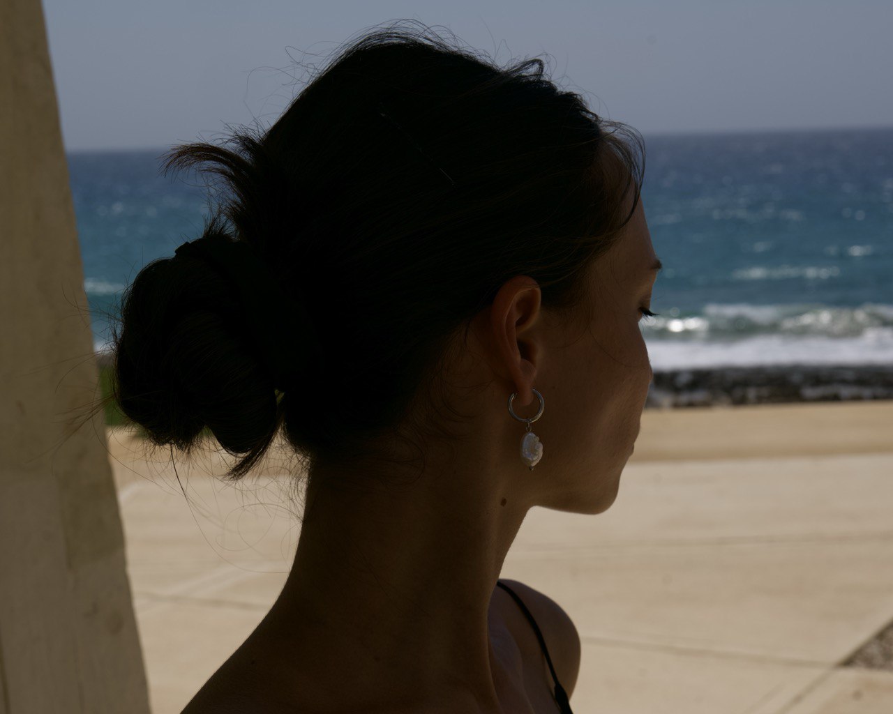 Pearl transformer earrings — Silver-Plated